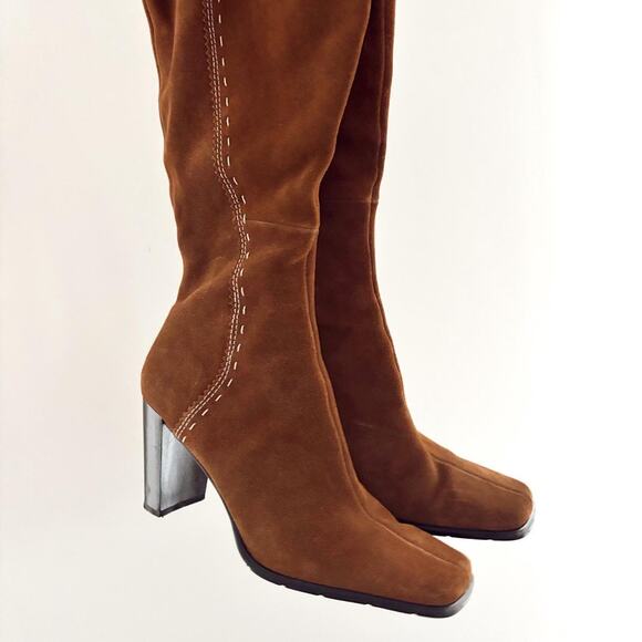 Ellemenno Knee High Leather Boots Women's Size 8.5 - Picture 2 of 8